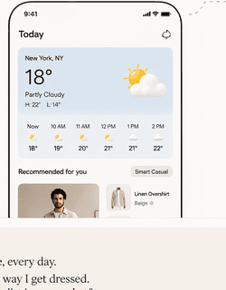 Weather-smart outfit recommendations in Wairra